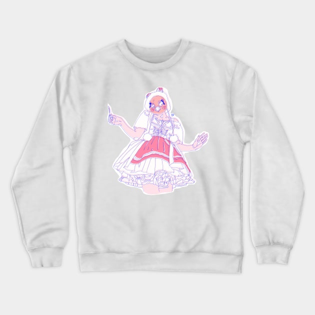 Villanelle pink piggy pig vibes Crewneck Sweatshirt by annijyn